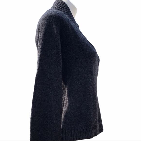 ett:twa anthropologie wool alpaca Tessa faux wrap sweater Small - Picture 4 of 9